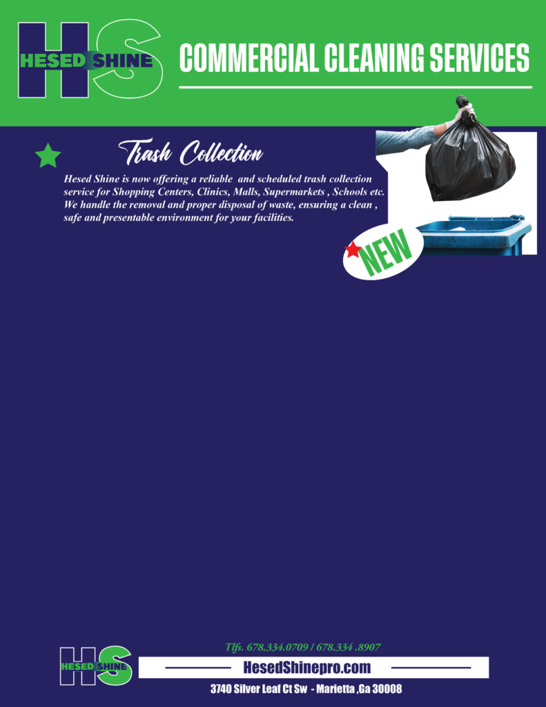 hesed shine english flyer trash collection